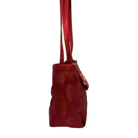 Harveys The Original Seatbelt Bag Red Tote Purse Vintage Small - Picture 5 of 7